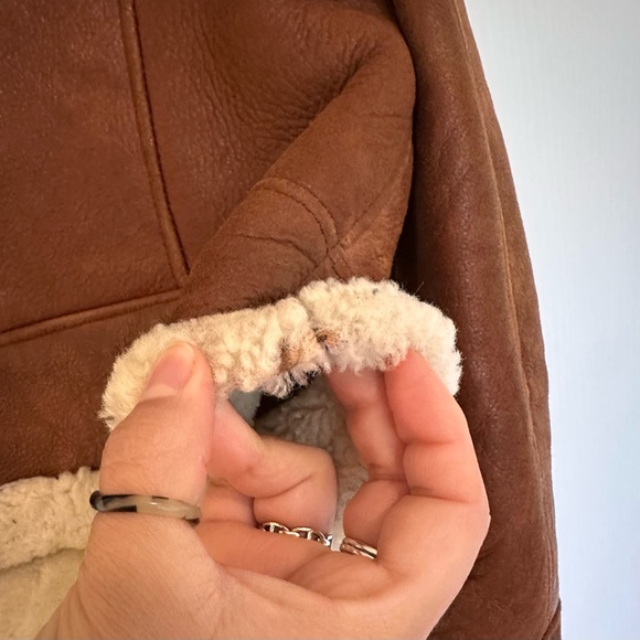 Bod & Christensen Genuine Shearling Aviator Jacket - Picture 5 of 12